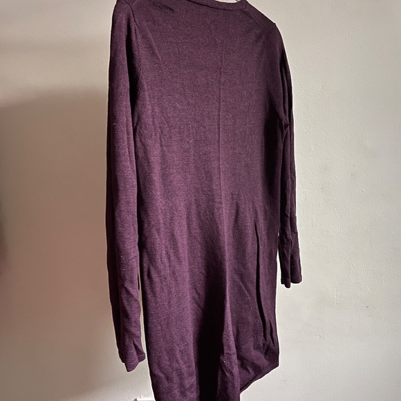 EILEEN FISHER Sweater Dress S Merino Wool Knit V-Neck Size M - Picture 4 of 4